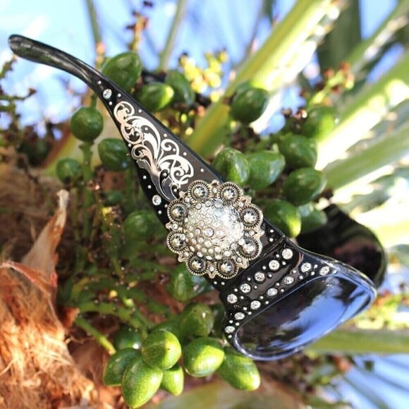 Montana West Concho Sunglasses Rhinestone in Black main image 11